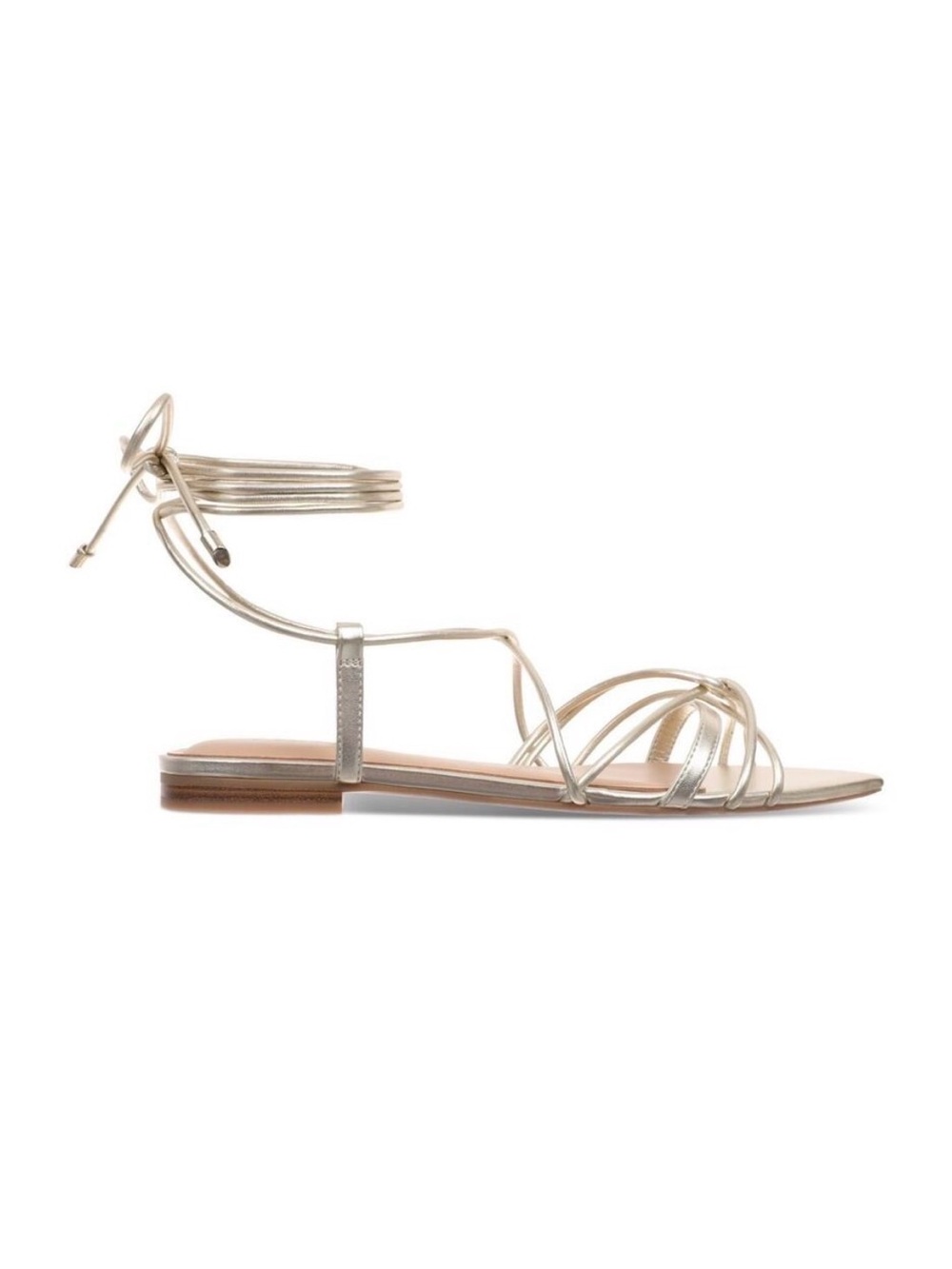 New INC KHARMAAP Ankle Tie Flat Sandal size 7M